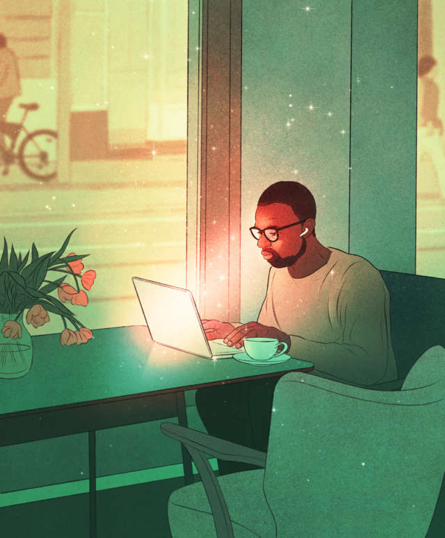 ZEIT Wissen Computer Illustration by Isabel Seliger