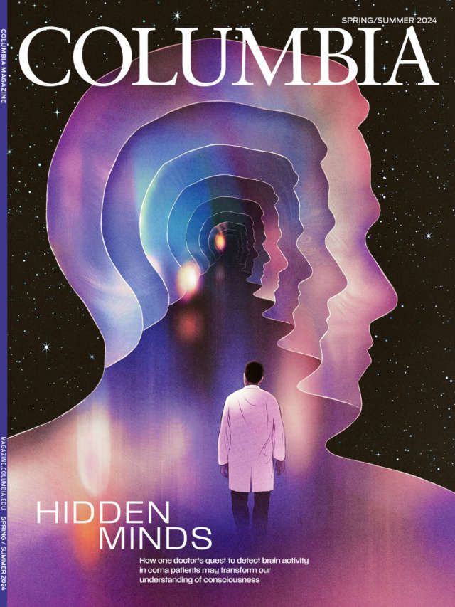 Columbia Magazine Hidden Minds Cover Illustration by Isabel Seliger