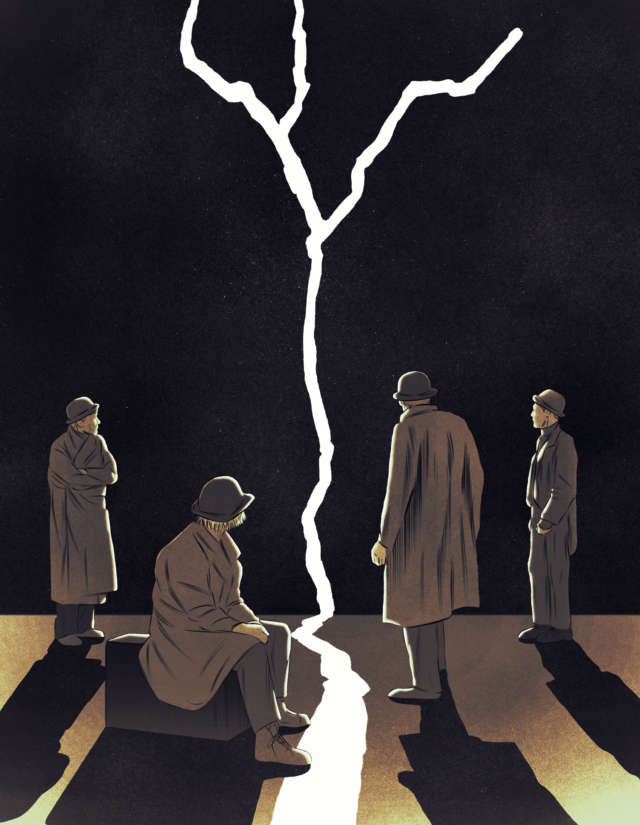 Isabel Seliger Society Waiting For Godot Lead Illustration