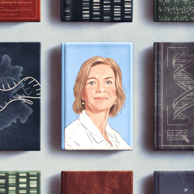 New Yorker Book Currents Jennifer Doudna Illustration by Isabel Seliger