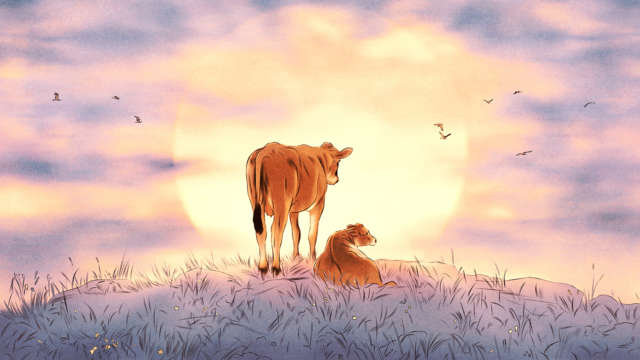 Popular Science Cow Intelligence Illustration by Isabel Seliger