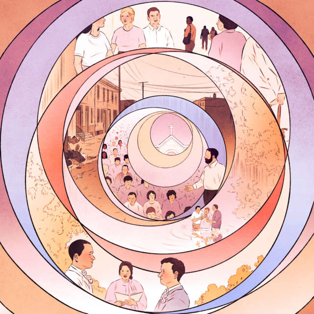 The New Yorker Circle Of Hope Art Illustration by Isabel Seliger